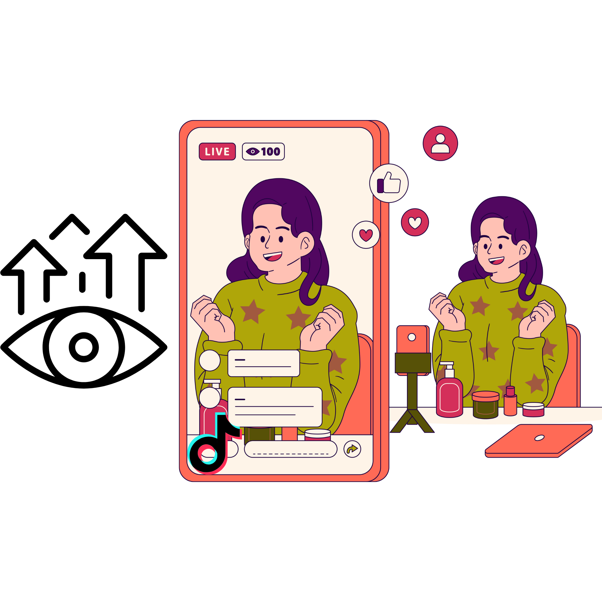 Dịch vụ tăng mắt xem livestream TikTok là gì?